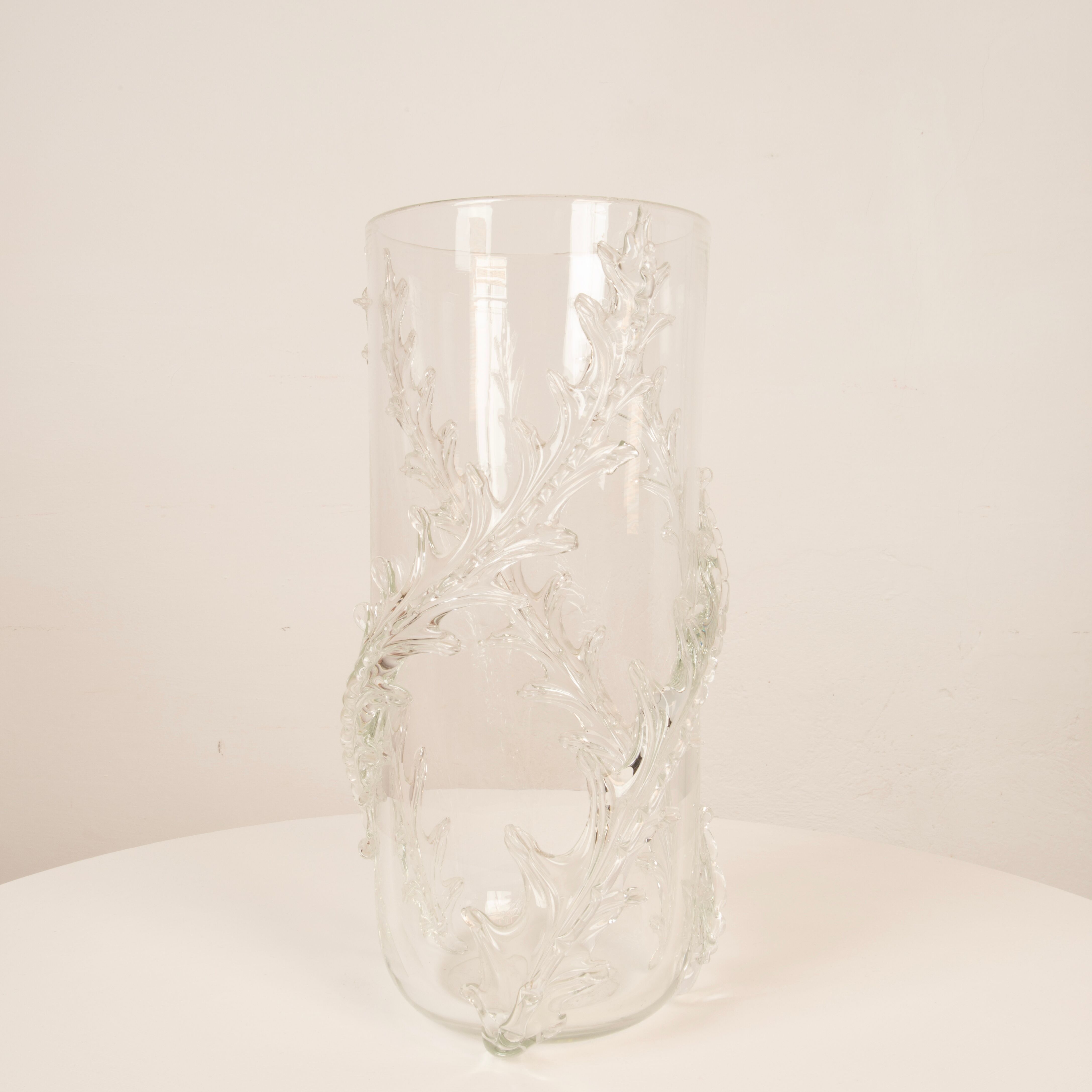 Rare monumental Piumato vase by Barovier & Toso, 1940s
