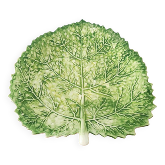 Cabbage leaf plate Barbotine