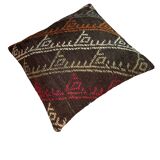 Vintage turkish kilim cushion cover , 55 x 55 cm
