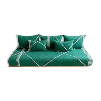 Moroccan Heritage Reimagined – Malachite Green Znafi Lounge Seating