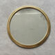 Plateau miroir rond et doré