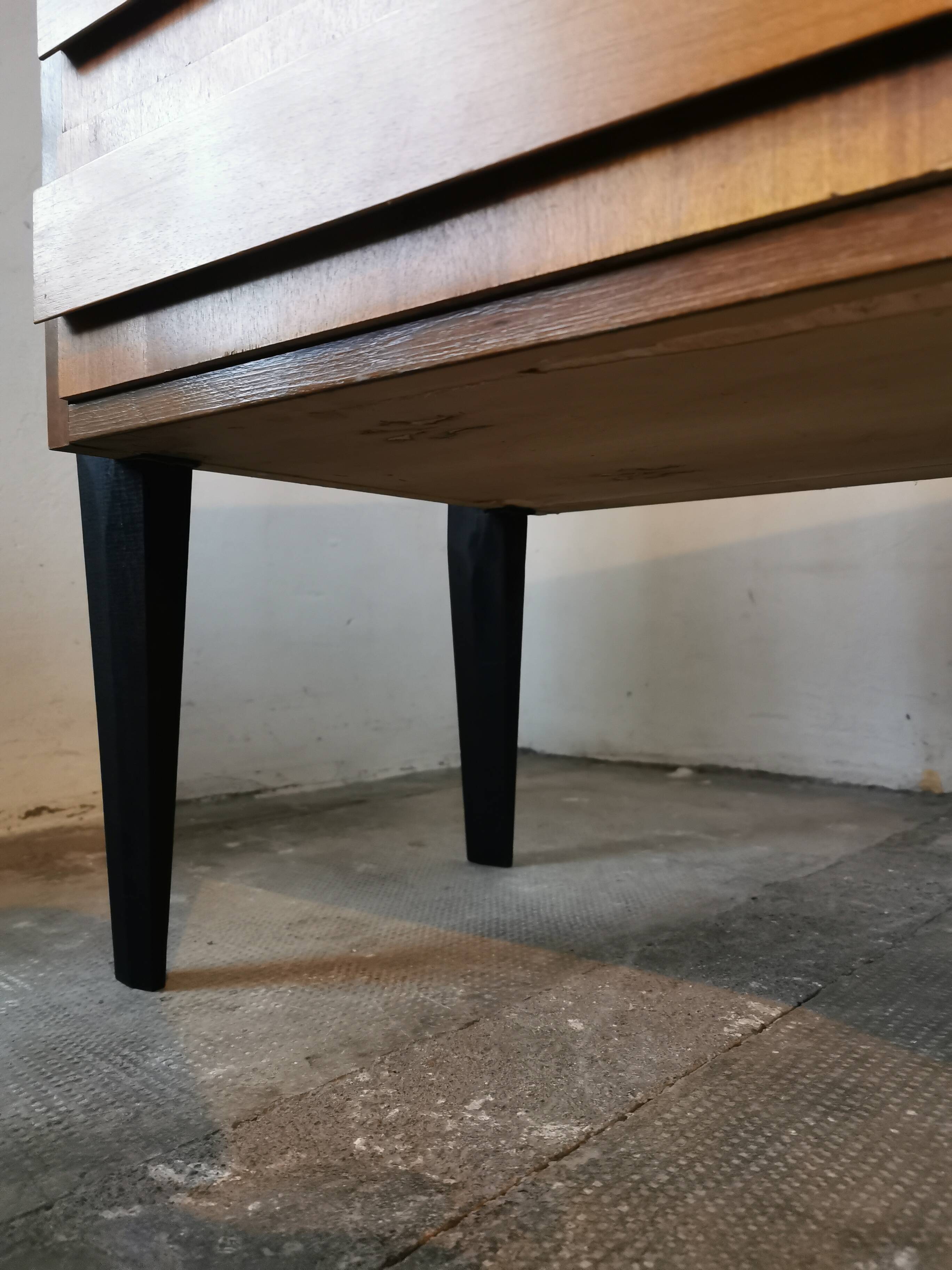 Vintage sideboard, walnut veneer