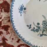 Round dish in Sainte Amandinoise iron earth