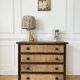 Commode en rotin, Maugrion 1960