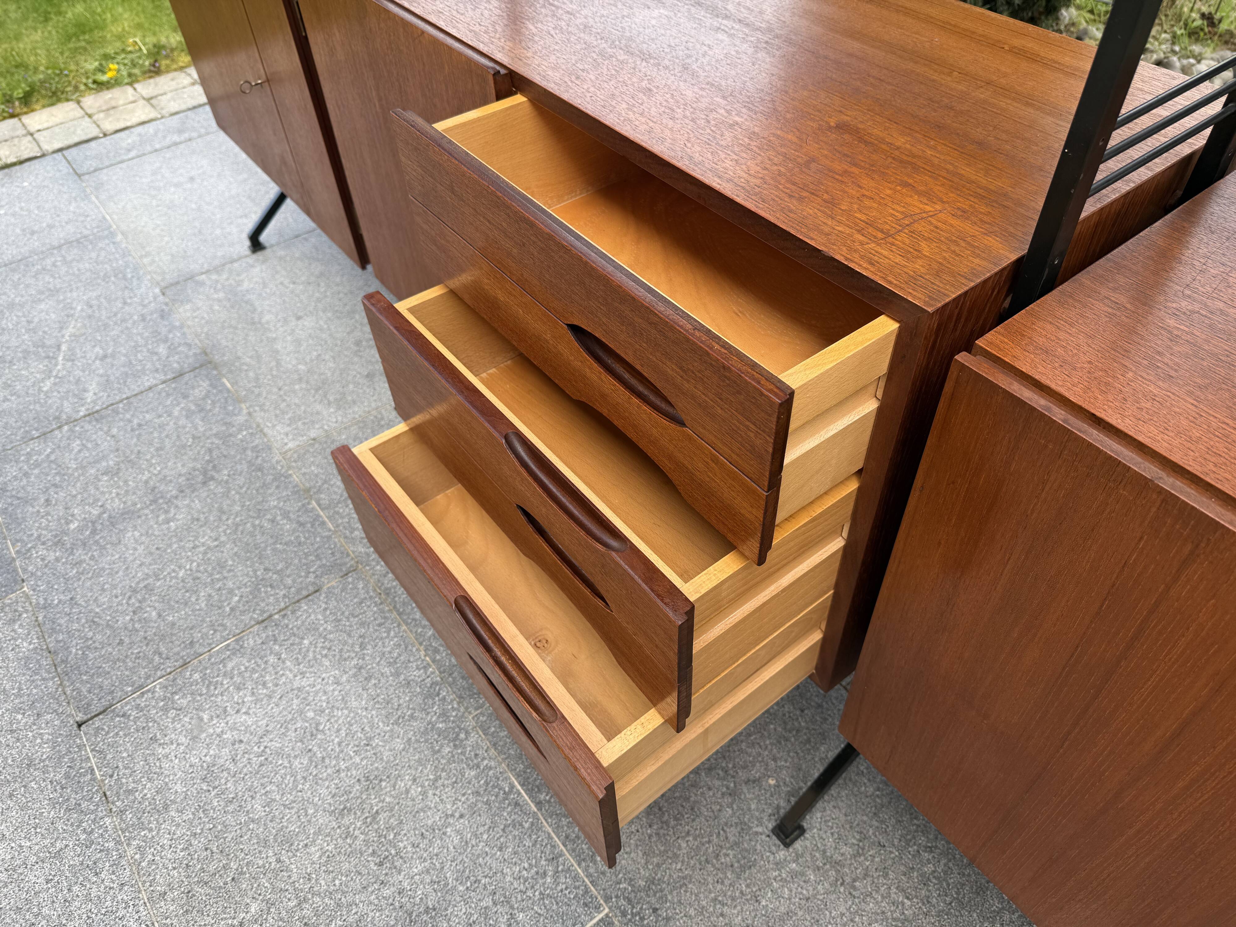 Bibliothèque modulable  scandinave année 60