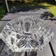 Empty pocket/Ashtray octagonal shape Diamond in finely cut Bohemian crystal, vintage