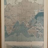 Lithograph engraving on the waters of the sea of 1897