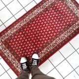 Tapis vintage fait main Seraband indien – 74 cm x 140 cm