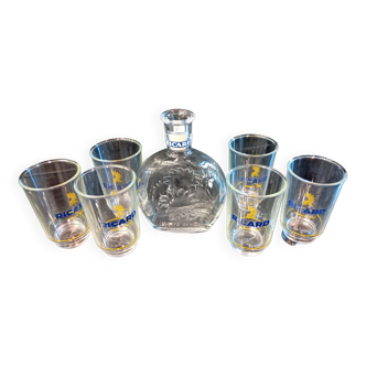1 Ricard carafe and 6 Ricard Mathieu Lehanneur glasses in very good condition.