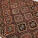 7x11 Kilim Dark Brown Large Area Handwoven Kilim Rug, 218x320 Cm