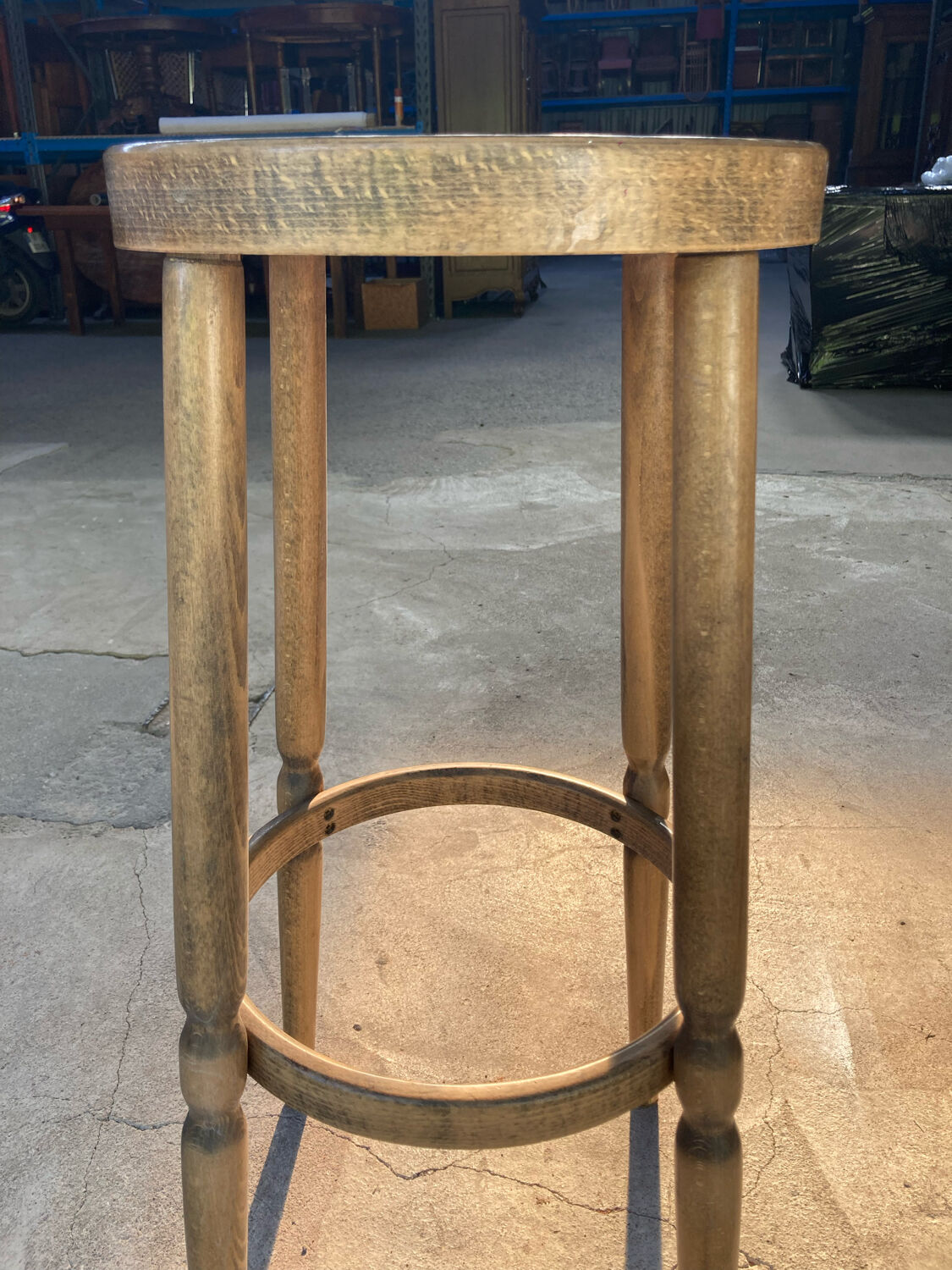 Pair of wooden bar stools