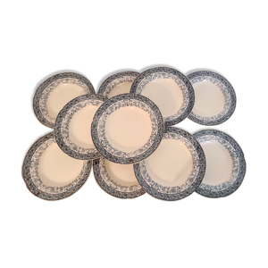 Assiettes plates H Boulenger Choisy