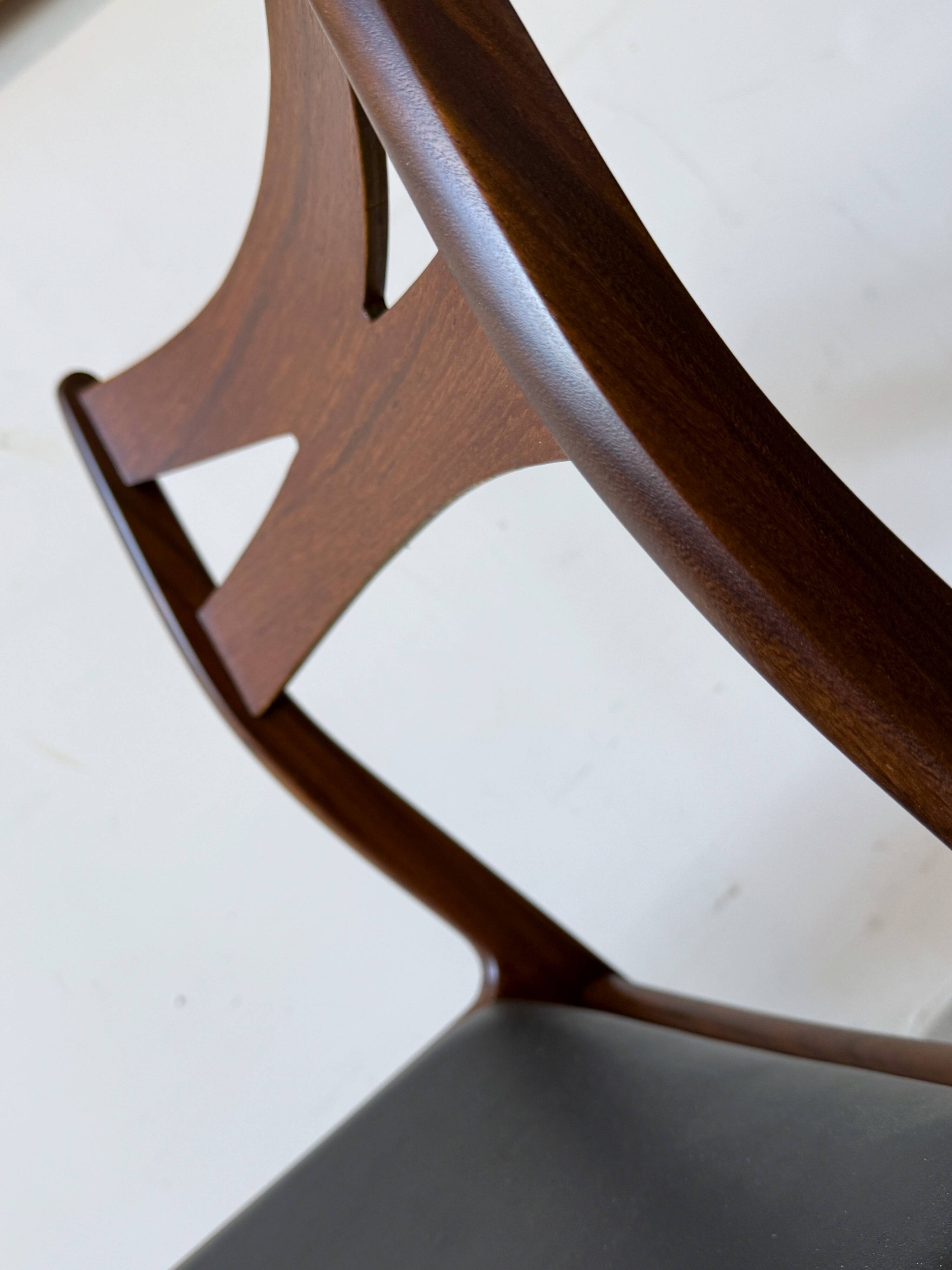 Teak Chairs, 3 pcs, Denmark 1960s/1970s, mid-c, vntg
