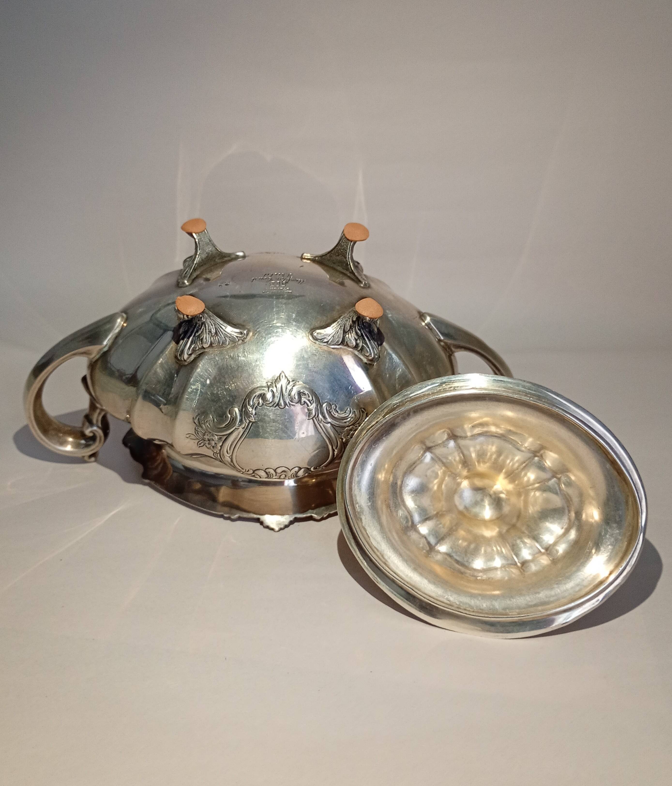 Reed & Barton Solid Sterling Silver Sugar Bowl & Creamer 790 grams