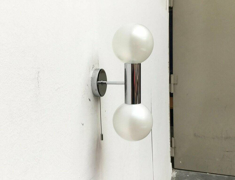 Vintage Space Age wall lamp by Motoko Ishii for Staff, 1970s.