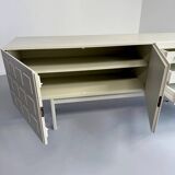 Antique geometric brutalist sideboard design from the 60s Musterring