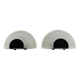 Set of 2 glass Prisma wall lamps MEGA, 1980s, Italy