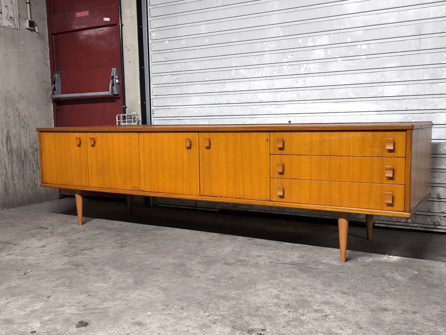 Vintage Scandinavian teak sideboard