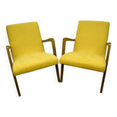 Fauteuils en hêtre type 300-138 de l'usine de meubles Bystrzyckie, années 1960, lot de 2