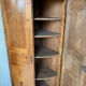 High corner unit in cherry wood – curved doors – Brémond model – invoice