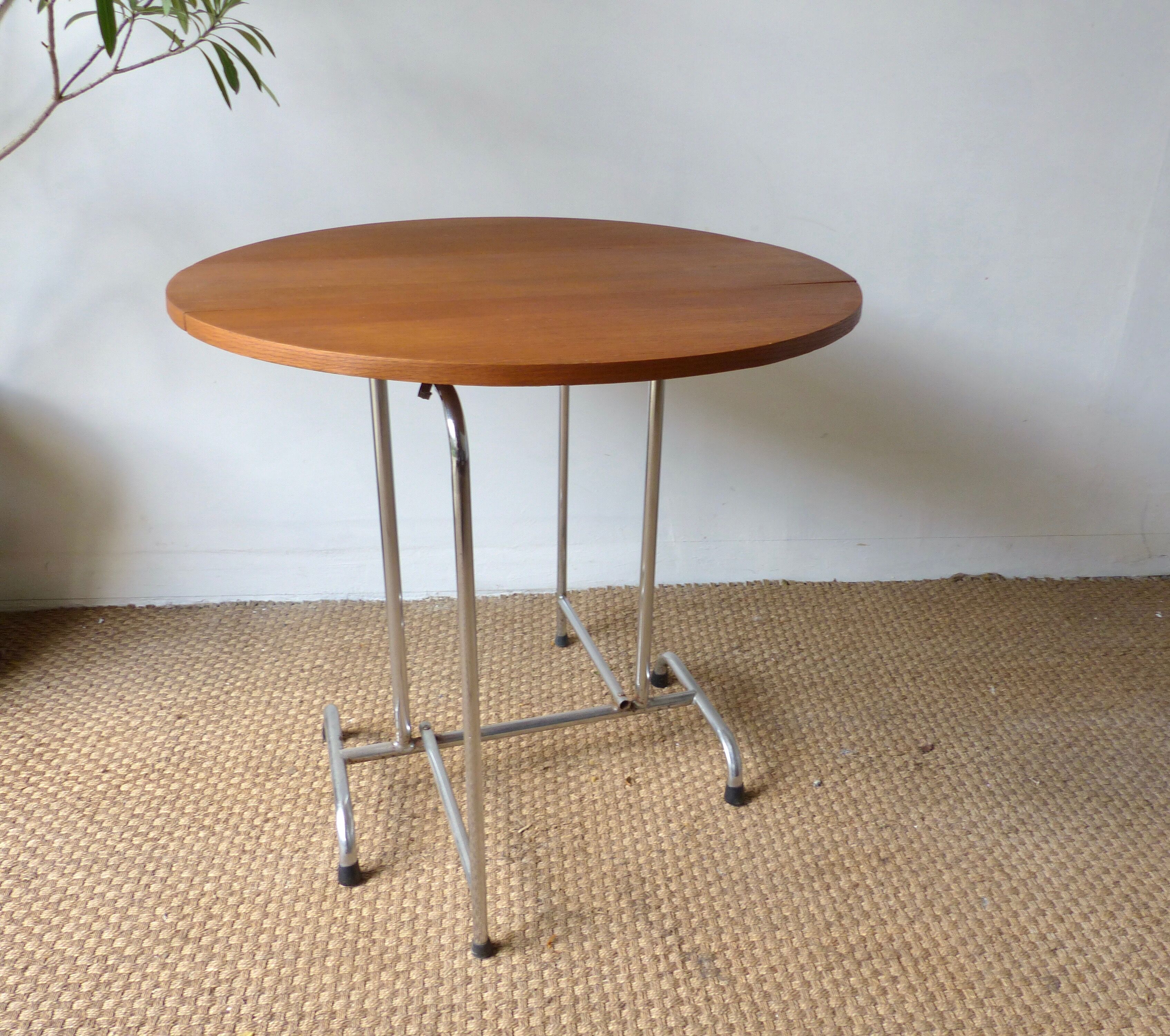 Vintage adjustable folding table