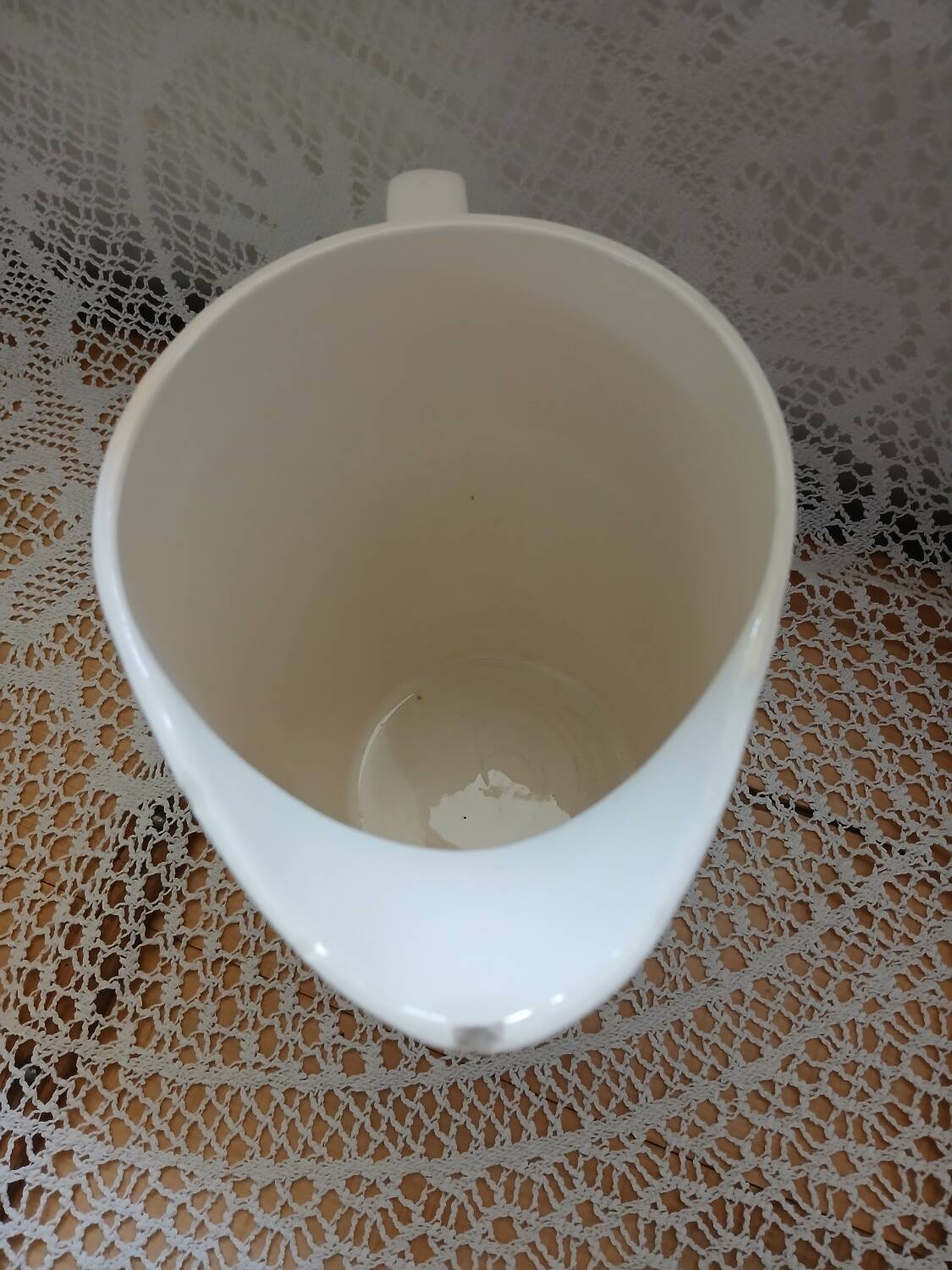 Large antique Saint Amand pitcher