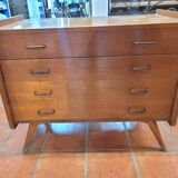Vintage oak chest of drawers from the 60s