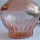 Carafe verre rose style art déco 14 cm