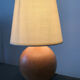 Vintage blond wooden lamp