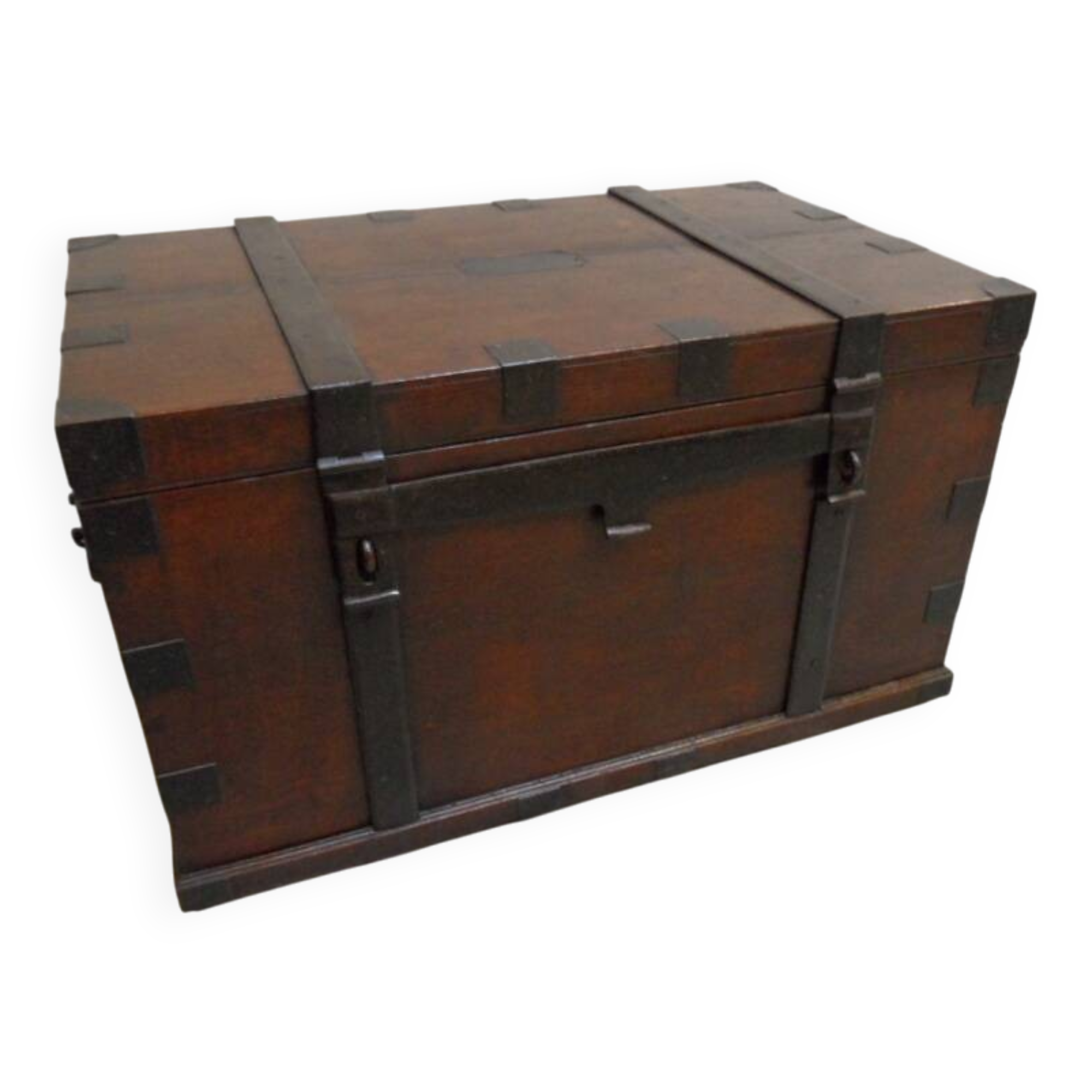 Antique wooden travel  chest