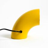 Very rare original Space Age 60s yellow table lamp made of iron by Temde
