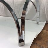 Vintage glass coffee table