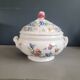 Sarreguemines glazed earthenware soup tureen, Rouen model - dishwasher safe