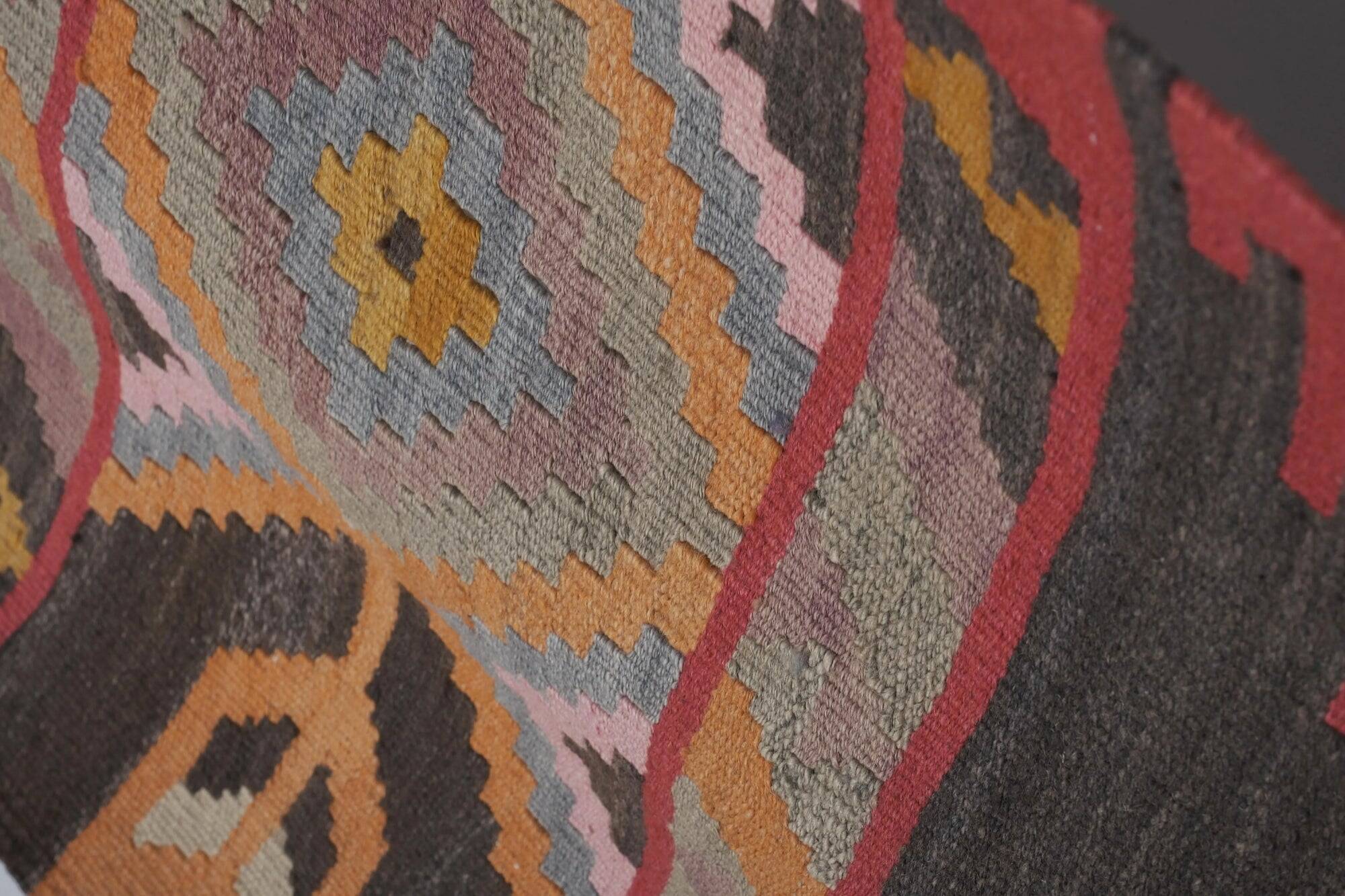 Vintage Turkish hallway rug 77x387 cm