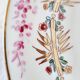Porcelain plate from Limoges hand-decorated by A. Lanternier, from