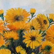 Viollet F. "Bouquet of yellow flowers"