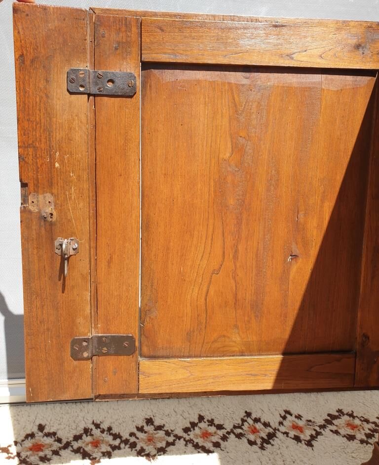 Norman countryside buffet in solid cherry wood nineteenth