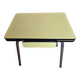 Table année 1960 en formica jaune