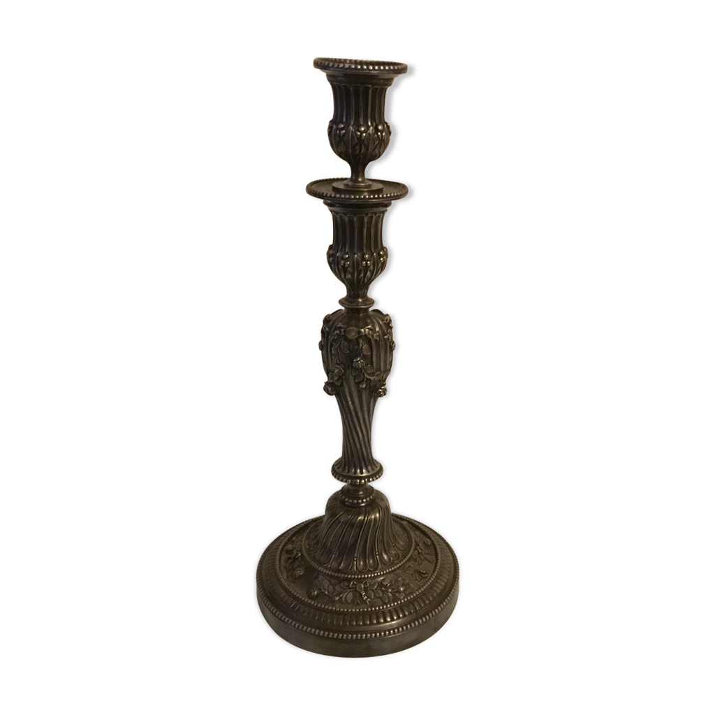 Bougeoir Double Ange En Argent - Artisanat Grec Orthodoxe - NEUF