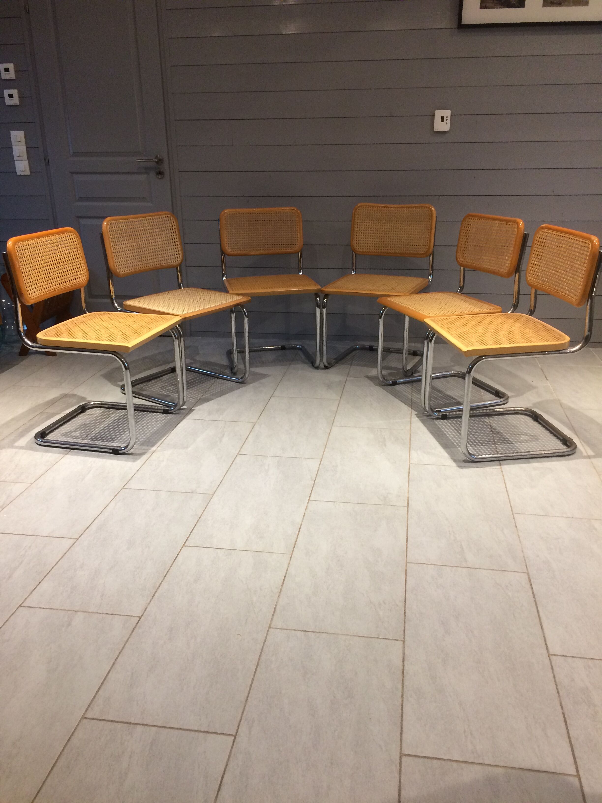 Set of 6 chairs B32 Breuer