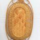 very old bread basket or fruit woven wicker woven in early 1900
