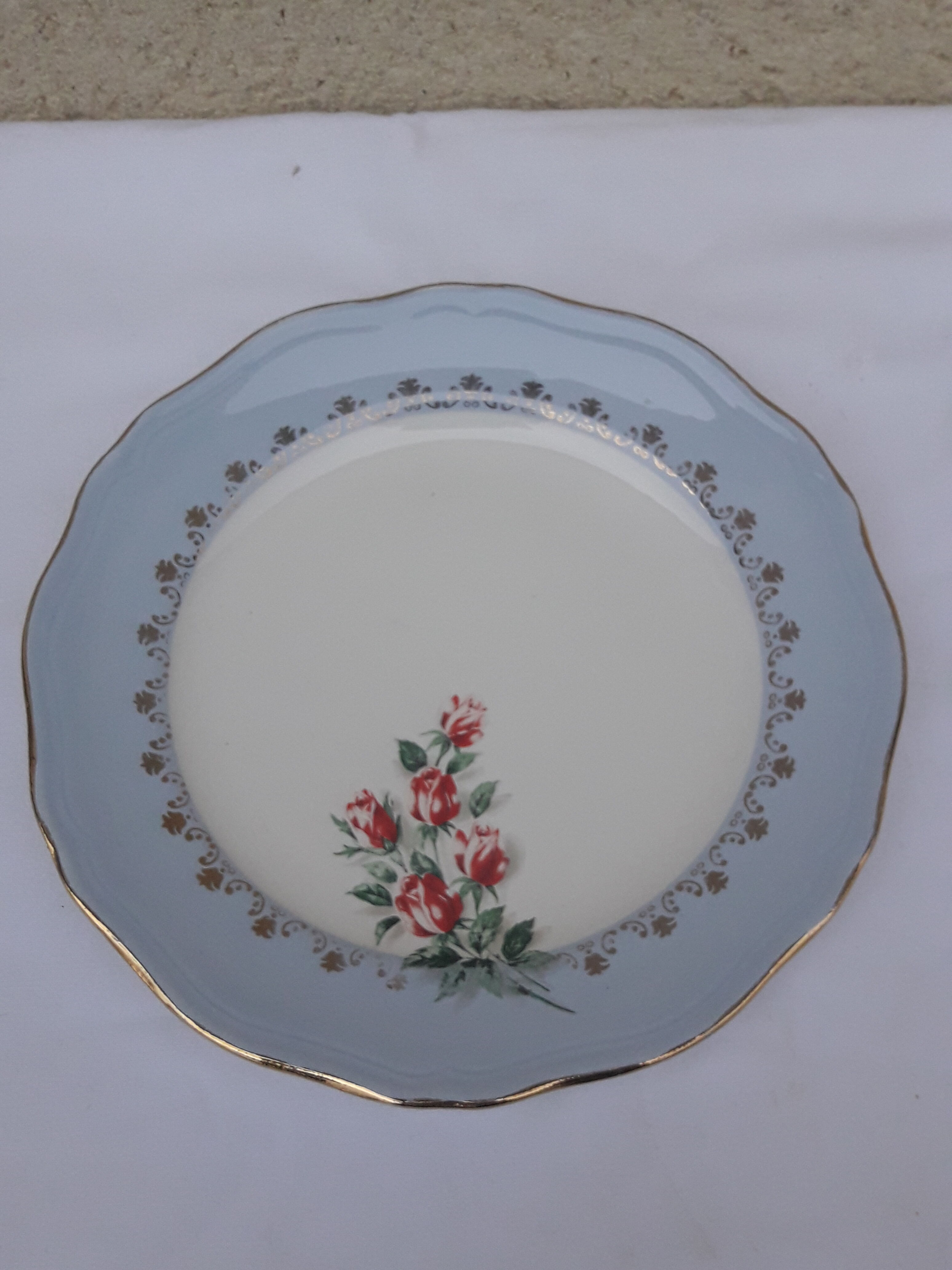 5 dessert plates in permacal model Floralies diam 18.5 cm