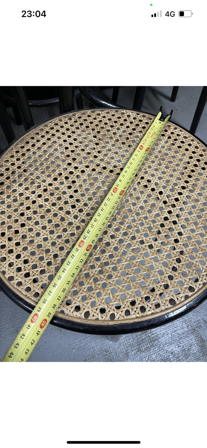 Série de 4 chaises bois courbé
