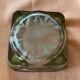Glass and silver ashtray
