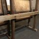 Paire de fauteuils de cinéma en bois