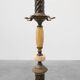 Napoleon III style copper and onyx marble coat stand, France, early 20th ce