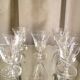 Suite of 7 glasses with cooked wine or port crystal st louis model jersey