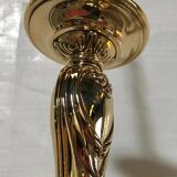 Polished Solid Brass Pendant Chandelier with Three Arms