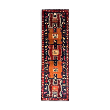 Lankaran persian runner rug handwoven traditional wool area rug - 89x285cm