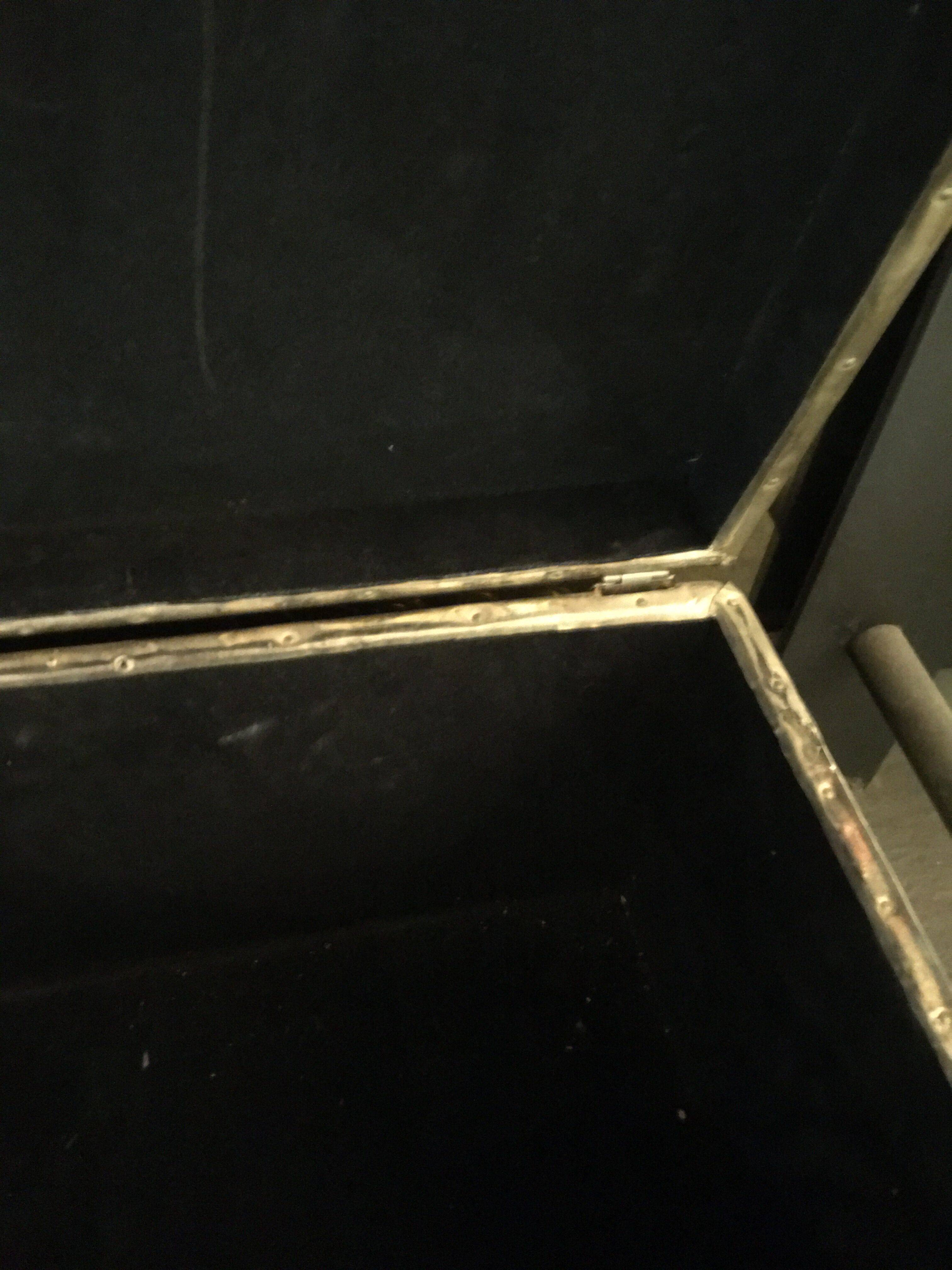 Decorated hammered metal box